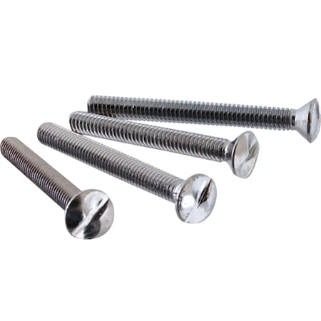 Allpoints Screw, 1-Way , 8-32Thd, Mh, Cp, 4-Pk 7150820